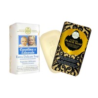 LUXURY COMBO 7  [ LUXURY BLACK SOAP 250G + EXTRA DELICATE BABY SOAP 250G ]